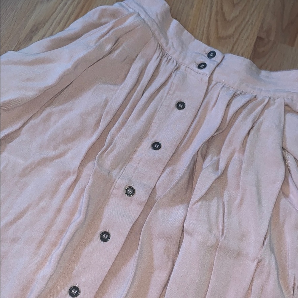 Blush pink vintage French skirt